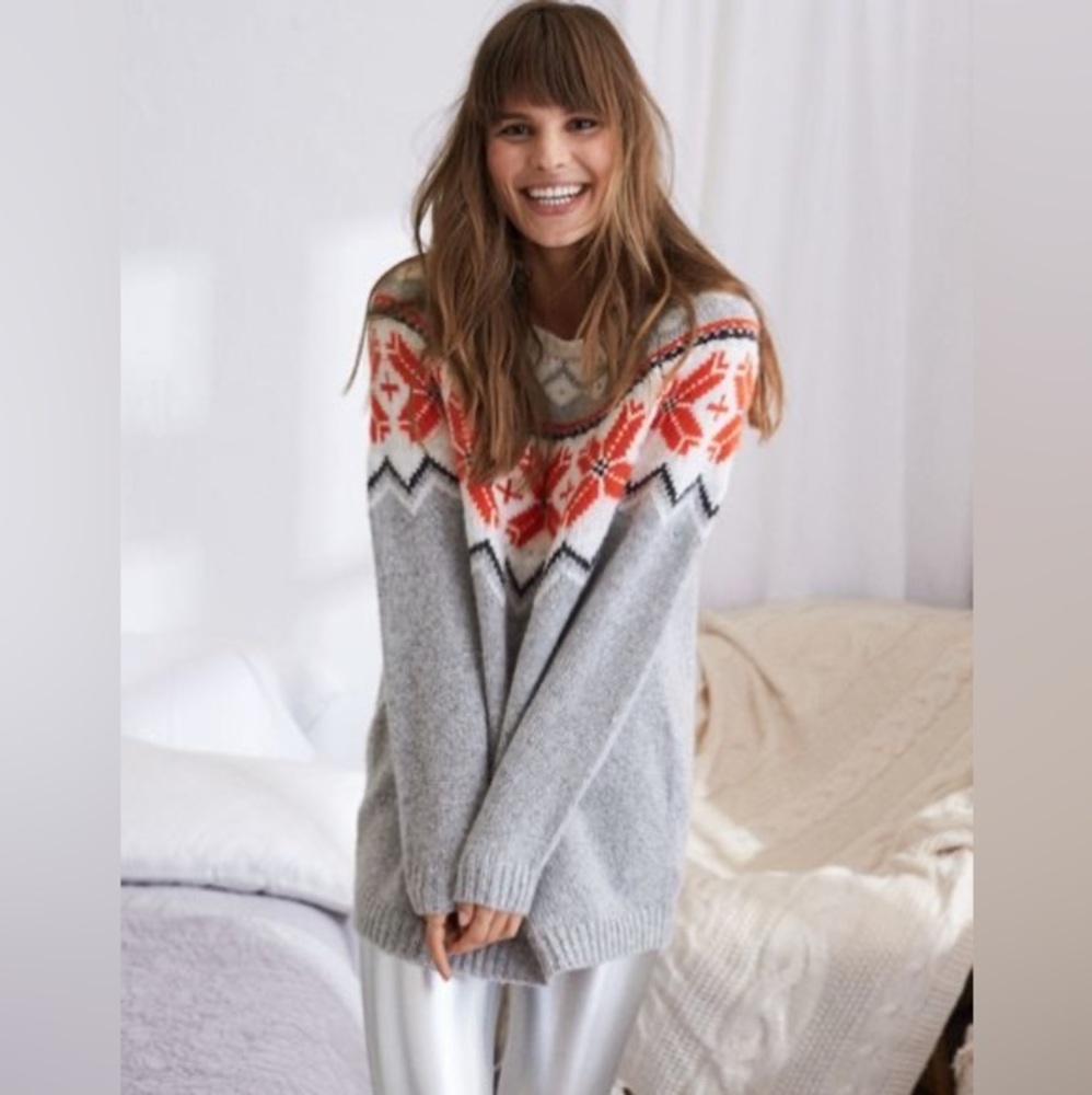 Aerie Fair isle Oversized Sweater